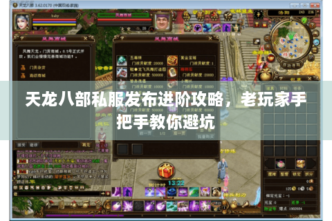 天龙八部私服发布进阶攻略，老玩家手把手教你避坑