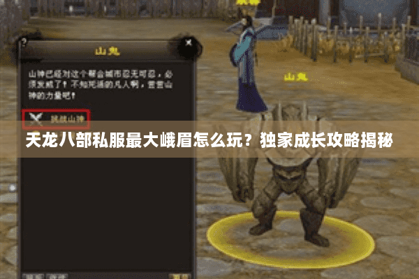 天龙八部私服最大峨眉怎么玩?独家成长攻略揭秘 天龙八部私服最大峨眉怎么玩?独家成长攻略揭秘