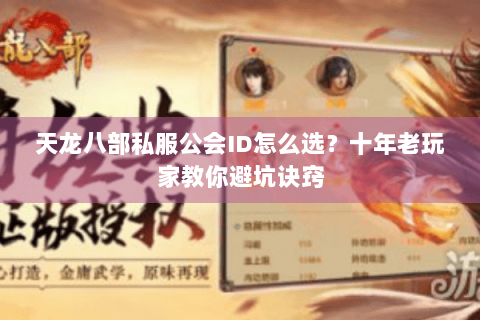天龙八部私服公会ID怎么选？十年老玩家教你避坑诀窍