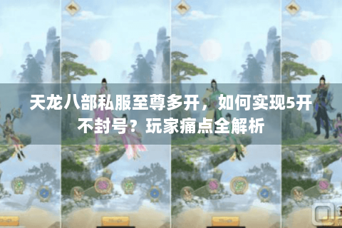 天龙八部私服至尊多开，如何实现5开不封号？玩家痛点全解析