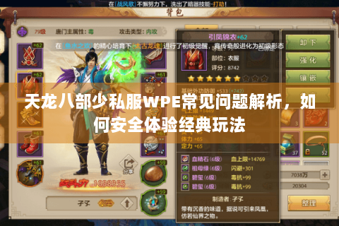 天龙八部少私服WPE常见问题解析，如何安全体验经典玩法