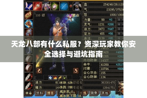 天龙八部有什么私服？资深玩家教你安全选择与避坑指南