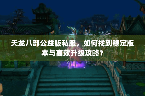 天龙八部公益版私服，如何找到稳定版本与高效升级攻略？