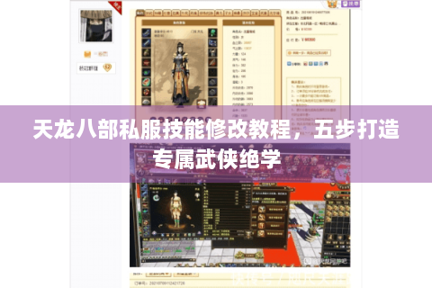 天龙八部私服技能修改教程,五步打造专属武侠绝学 天龙八部私服技能修改教程,五步打造专属武侠绝学