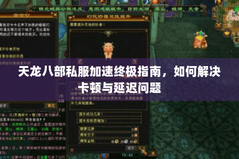 天龙八部私服加速终极指南，如何解决卡顿与延迟问题