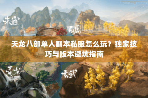 天龙八部单人副本私服怎么玩？独家技巧与版本避坑指南