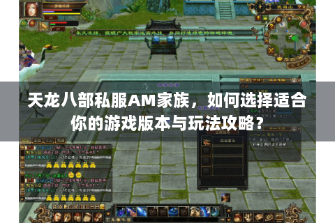 天龙八部私服AM家族,如何选择适合你的游戏版本与玩法攻略? 天龙八部私服AM家族,如何选择适合你的游戏版本与玩法攻略?