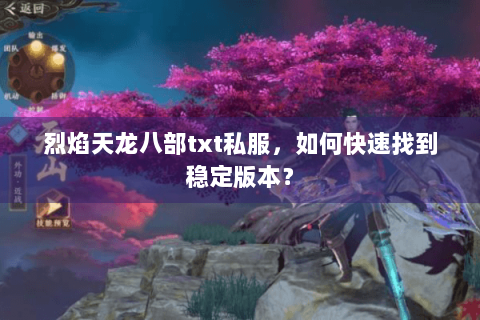 烈焰天龙八部txt私服，如何快速找到稳定版本？