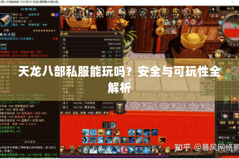 天龙八部私服能玩吗？安全与可玩性全解析