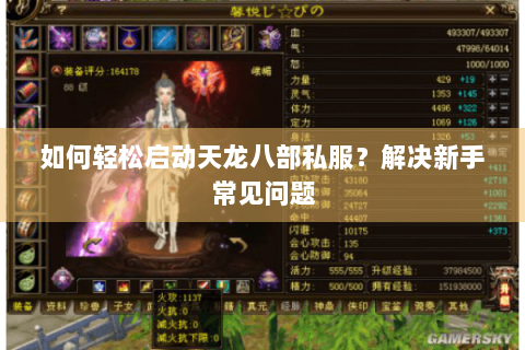 如何轻松启动天龙八部私服？解决新手常见问题