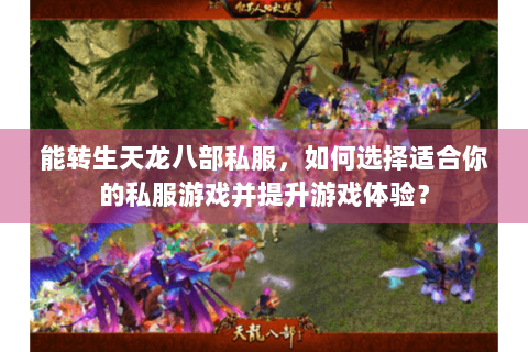 能转生天龙八部私服，如何选择适合你的私服游戏并提升游戏体验？