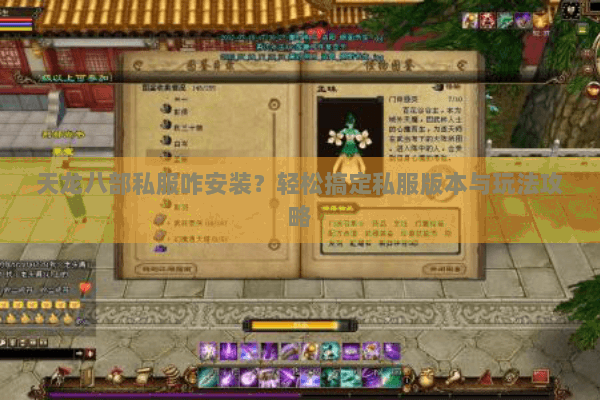 天龙八部私服咋安装?轻松搞定私服版本与玩法攻略 天龙八部私服咋安装?轻松搞定私服版本与玩法攻略