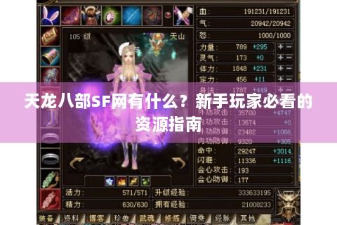 天龙八部SF网有什么？新手玩家必看的资源指南