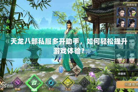 天龙八部私服多开助手，如何轻松提升游戏体验？